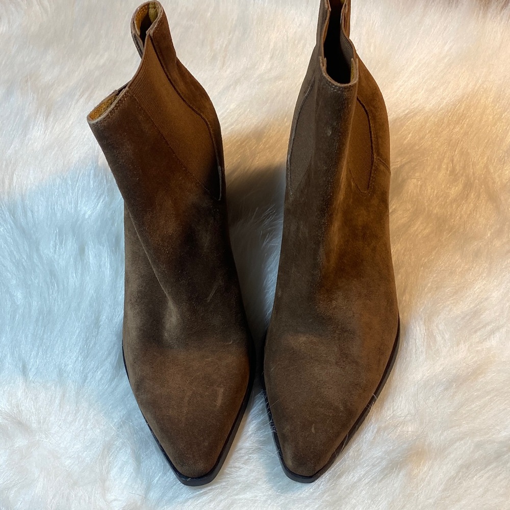 rag & bone Tan Suede Ankle Booties